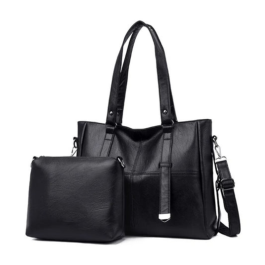 TÁGAS, PUHA ÖKO BŐRBŐL készült NŐI TÁSKA + AJÁNDÉKHÁTIZSÁK!