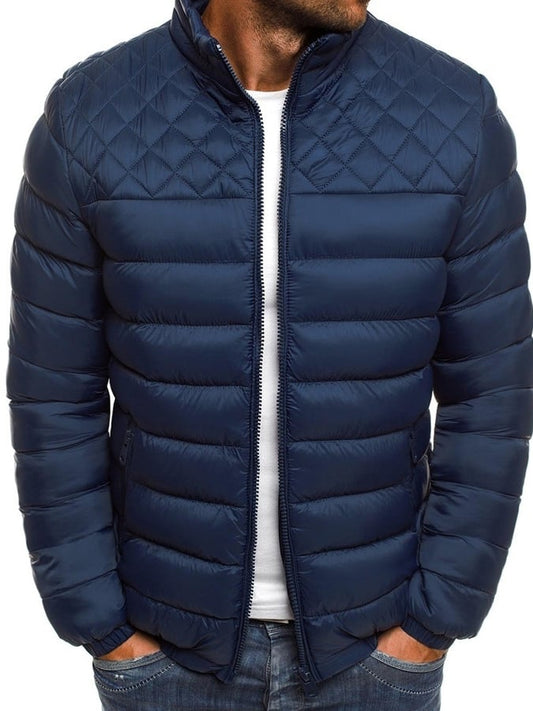 Retro redőzött pamut alkalmi férfi kabát