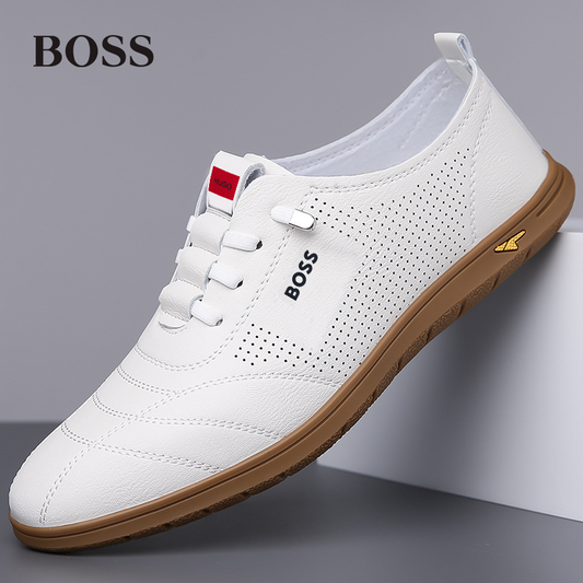 BOSS® férfi lélegző bőrcipő