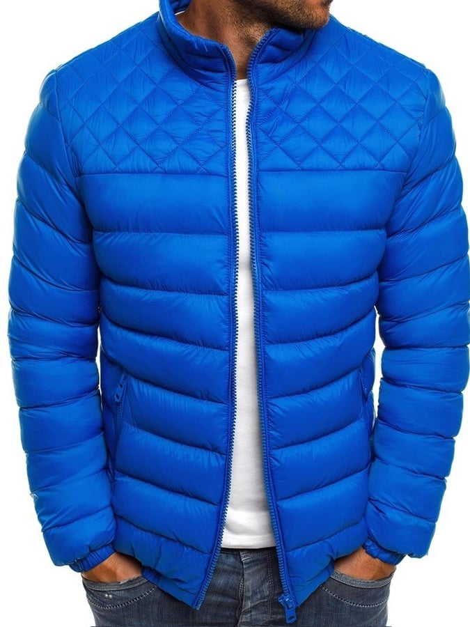 Retro redőzött pamut alkalmi férfi kabát