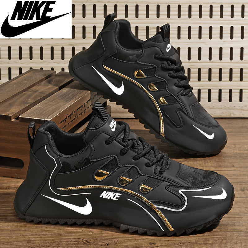 Új, színben passzoló, férfi Nike bőr sportcipő 2025-ből.