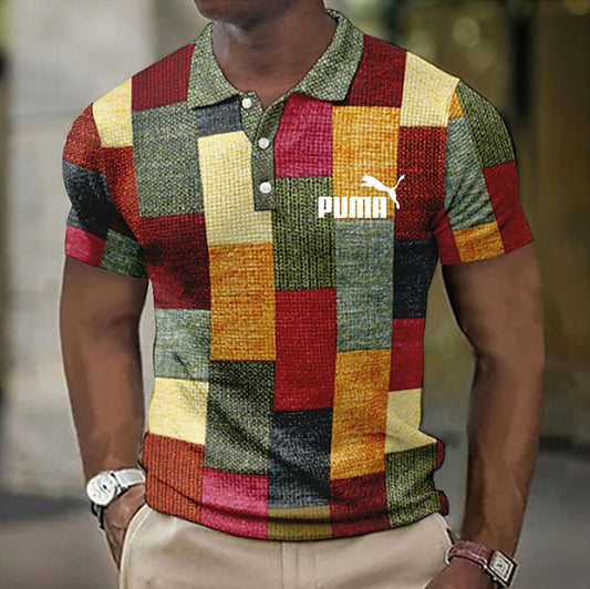 Férfi rövid ujjú, cipzáras pólóing