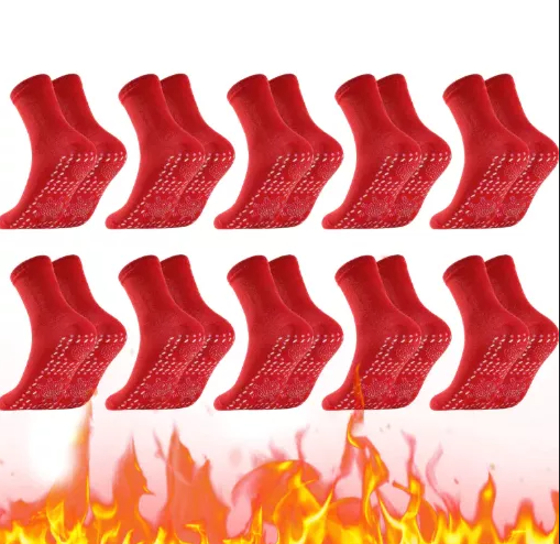 Turmalin termocirkulációs önmelegedő formájú zokni