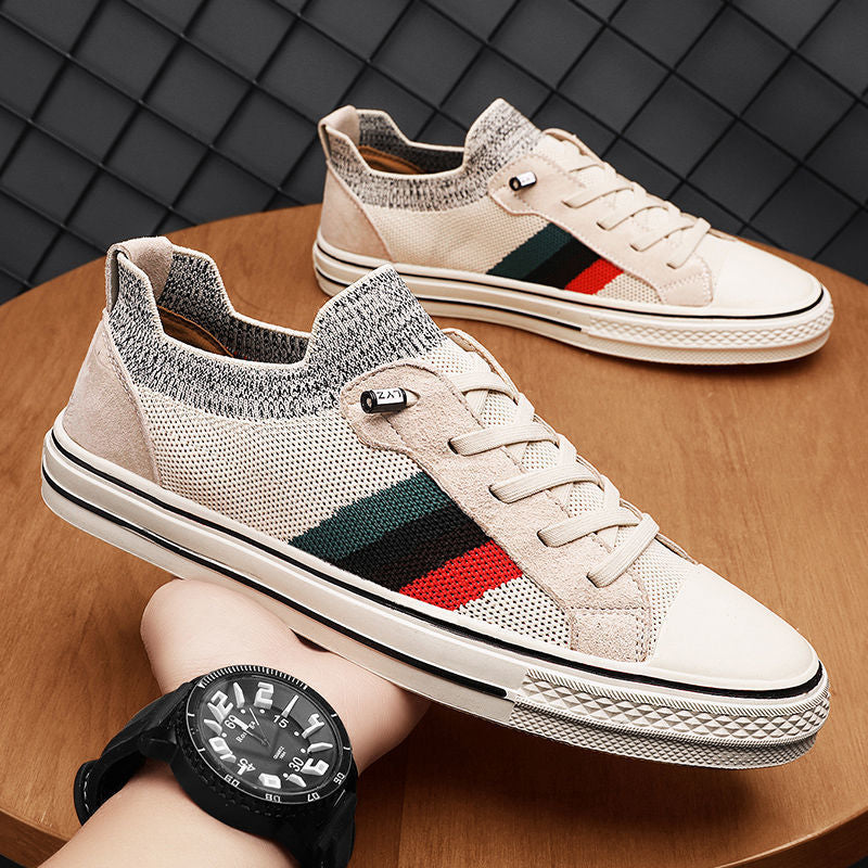 Elegáns Flyknit Flyknit elasztikus színű férfi tornacipő