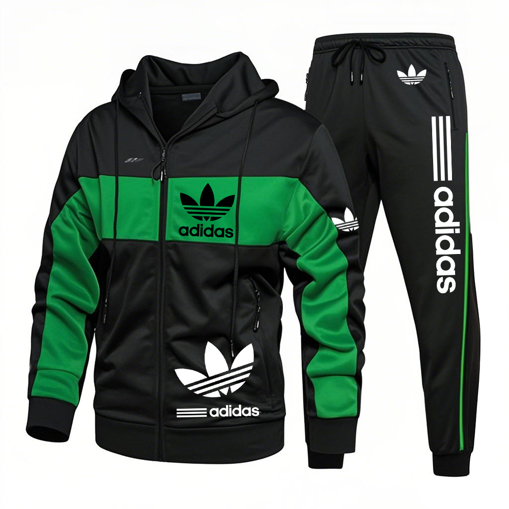 Adidas-New men's outdoor suit (top + bottom) Promotion, buy one and get the second one free