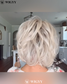 Curl Bob paróka frufruval