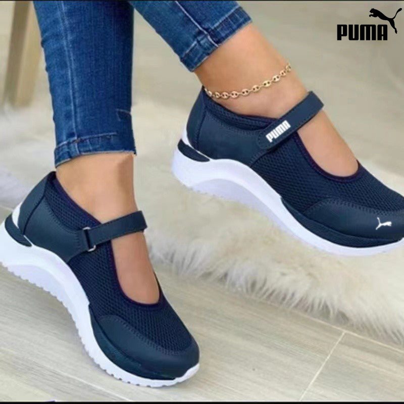 puma casual vastagtalpú, repülő, szőtt, lélegző, tépőzáras női cipő