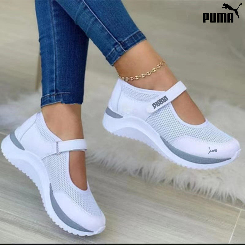 puma casual vastagtalpú, repülő, szőtt, lélegző, tépőzáras női cipő