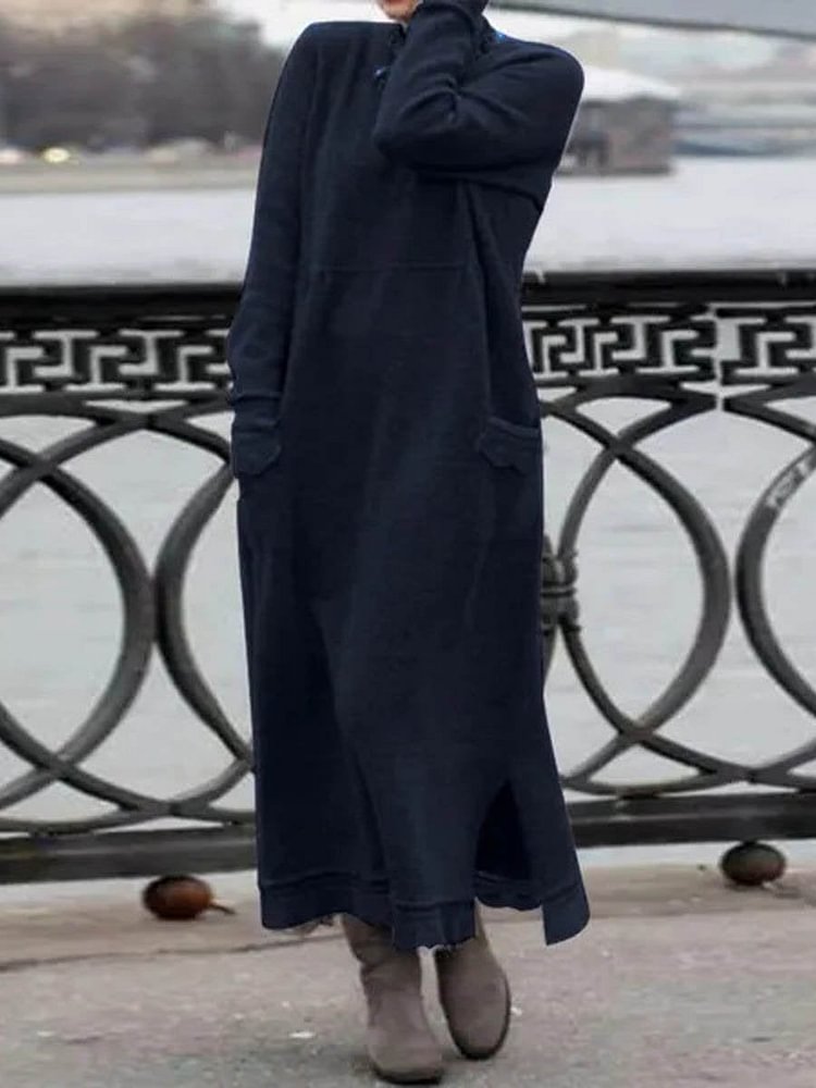 ELEGÁNS HOSSZÚ TÉLI RUHA NŐI