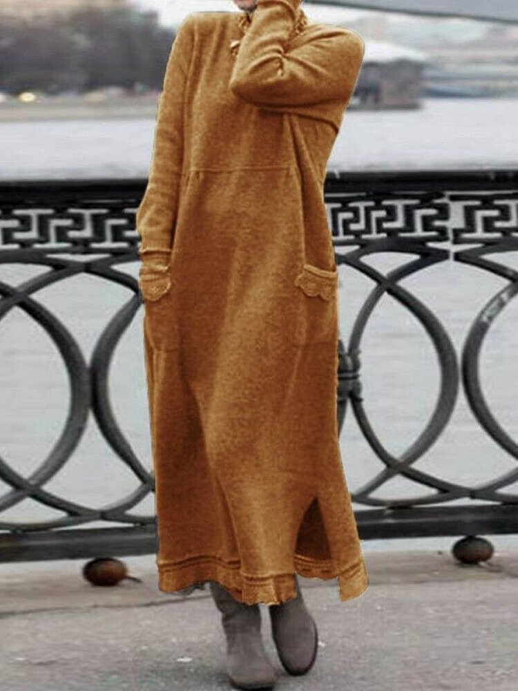 ELEGÁNS HOSSZÚ TÉLI RUHA NŐI