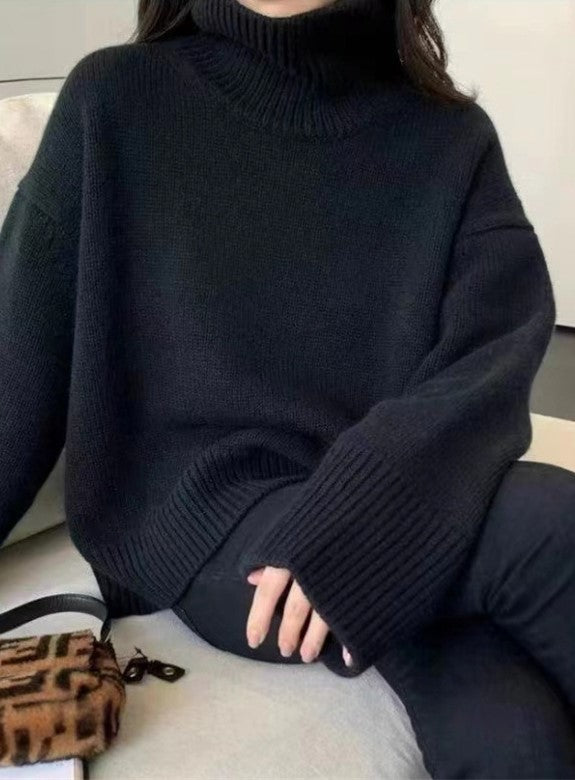 Puha tapintású, bő pulóver