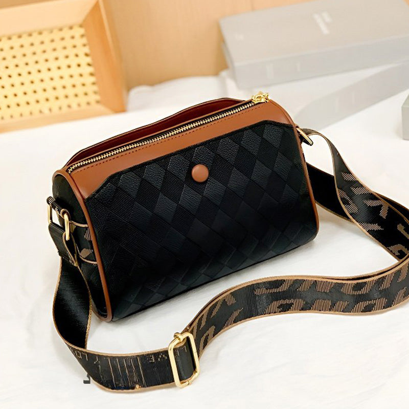 Divatos gyémántmintás Nagy kapacitású 3 rétegű crossbody táska