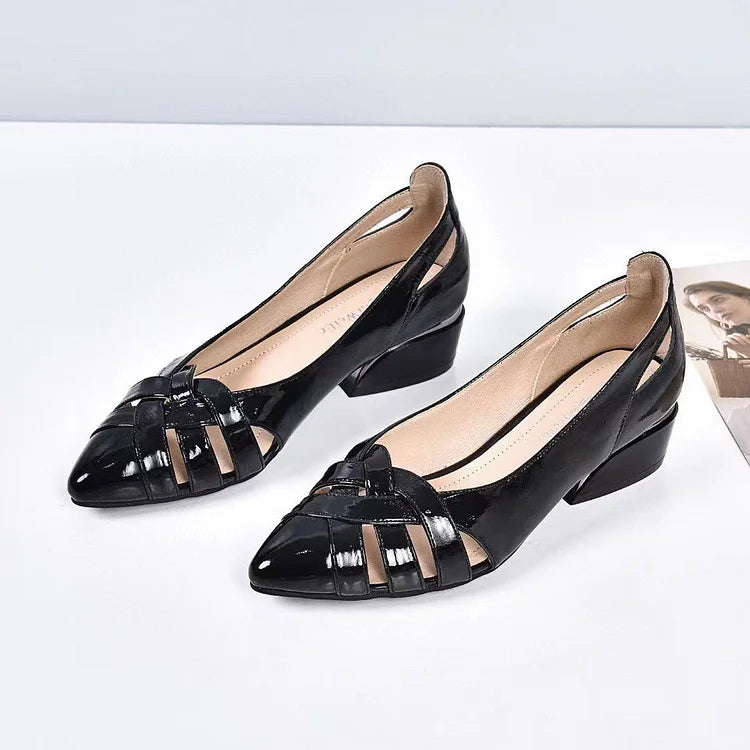 Puha talpú üreges bőr alkalmi cipő