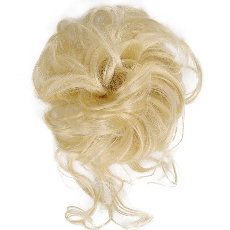 Scrunchie hosszabbítók rendetlen göndör kontyban