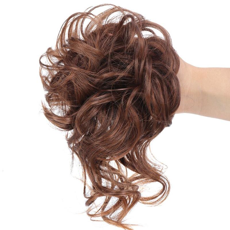 Scrunchie hosszabbítók rendetlen göndör kontyban