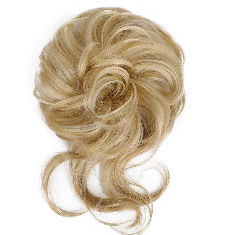 Scrunchie hosszabbítók rendetlen göndör kontyban