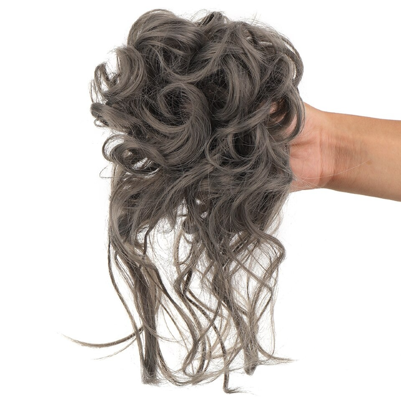 Scrunchie hosszabbítók rendetlen göndör kontyban