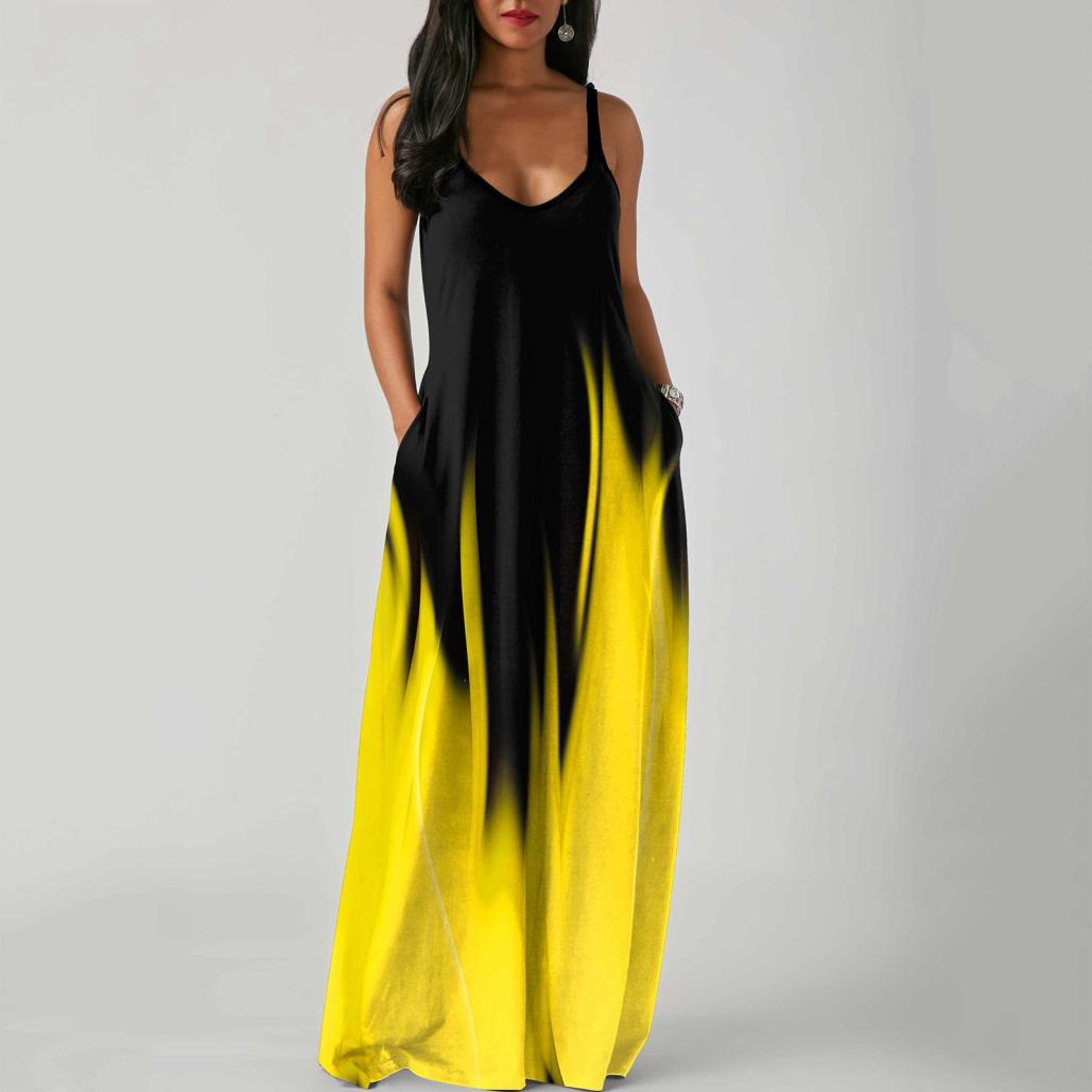 Új 2022-es Gradient Print Sling nyári ruha
