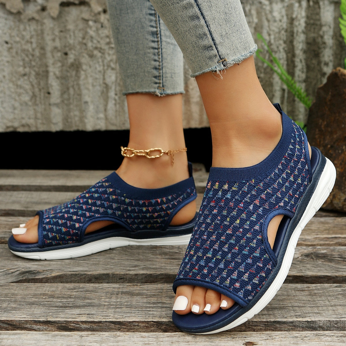 Prémium Stretch Mesh ortopéd szandál 2023